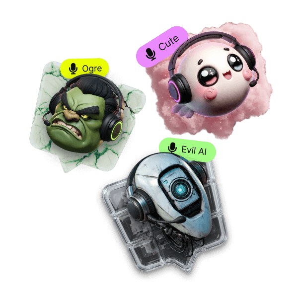 AI voice changer with voicemod