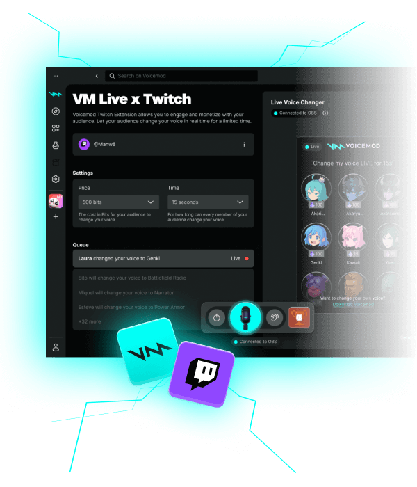 Voicemod Twitch Live Extension