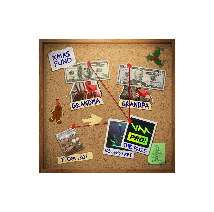 christmas deal pinboard