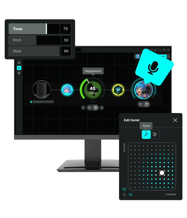 Voicelab voice changer with Voicemod