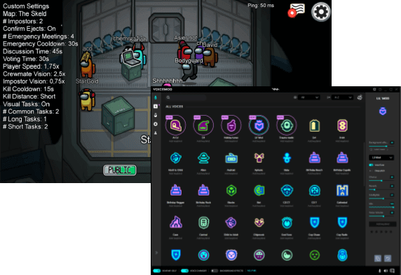 Among Us Voice Chnager & Soundboard